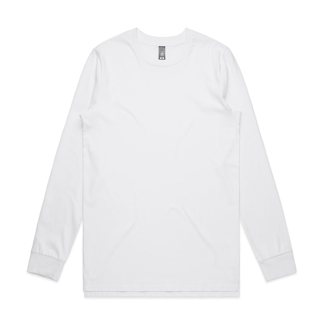 House of Uniforms The Base Tee | Mens | Long Sleeve AS Colour White