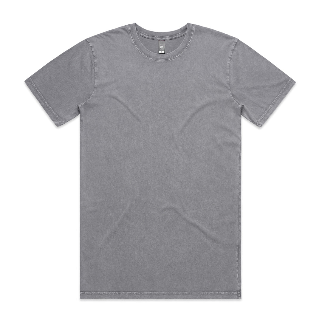 House of Uniforms The Stone Wash Tee | Mens | Short Sleeve AS Colour Ash