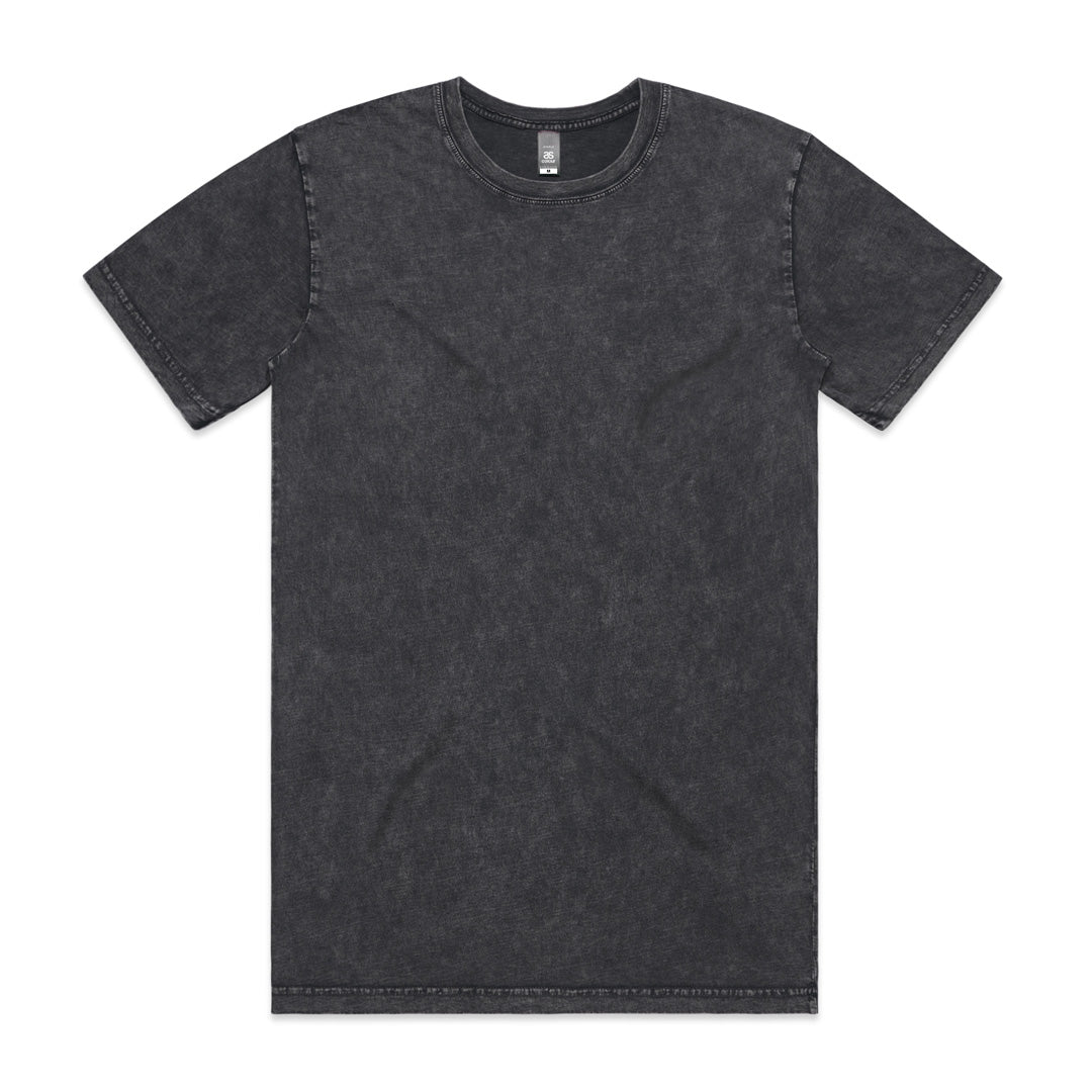 House of Uniforms The Stone Wash Tee | Mens | Short Sleeve AS Colour Black