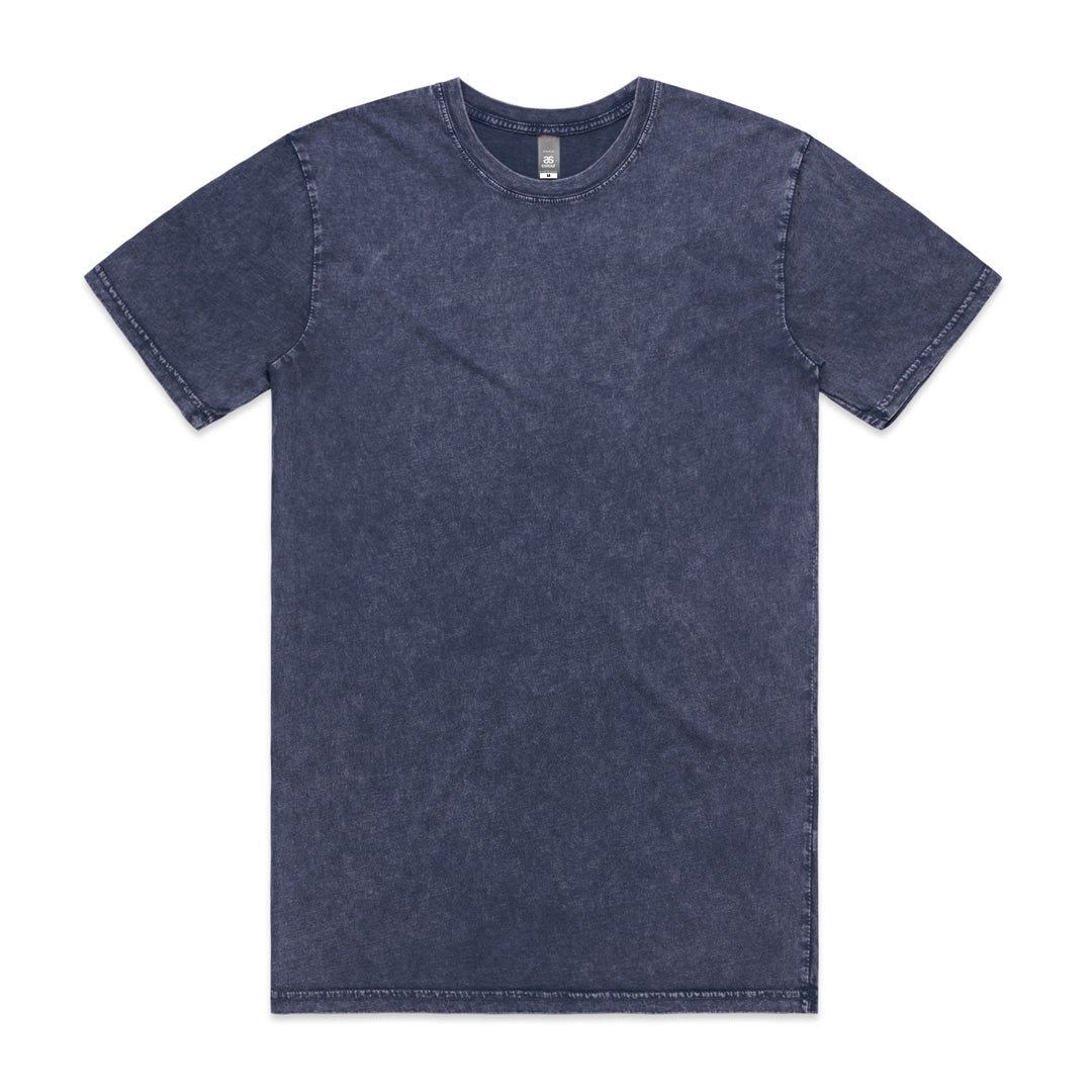 House of Uniforms The Stone Wash Tee | Mens | Short Sleeve AS Colour Blue