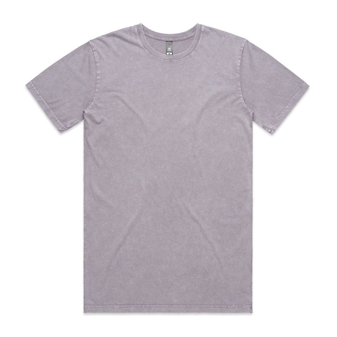 House of Uniforms The Stone Wash Tee | Mens | Short Sleeve AS Colour Orchid