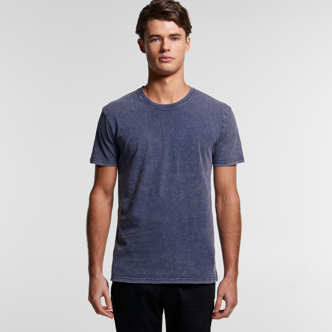 House of Uniforms The Stone Wash Tee | Mens | Short Sleeve AS Colour 