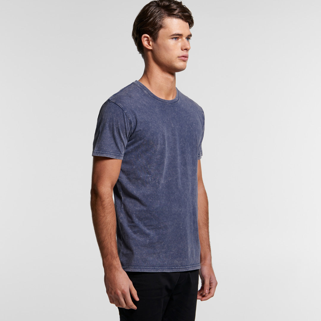House of Uniforms The Stone Wash Tee | Mens | Short Sleeve AS Colour 