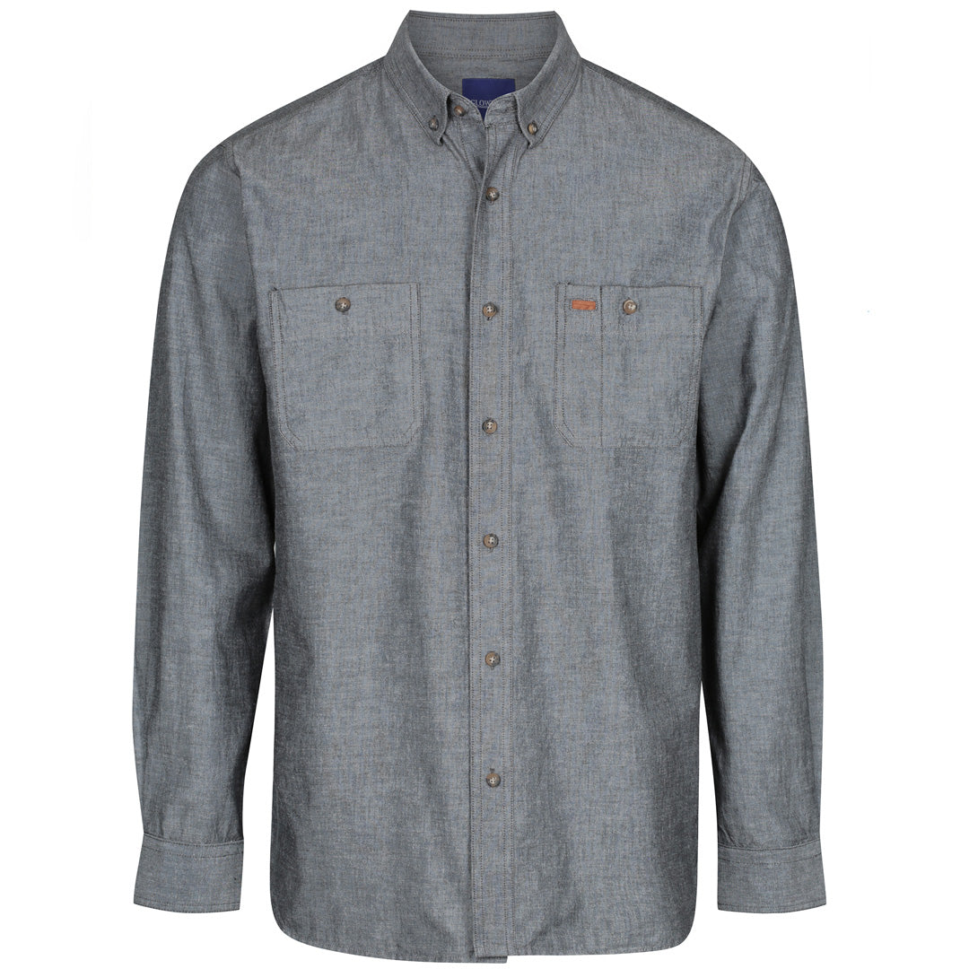 House of Uniforms The Icon Shirt | Mens | Long Sleeve Gloweave Black