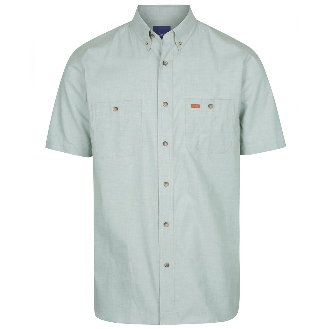 House of Uniforms The Icon Shirt | Mens | Short Sleeve Gloweave Sage