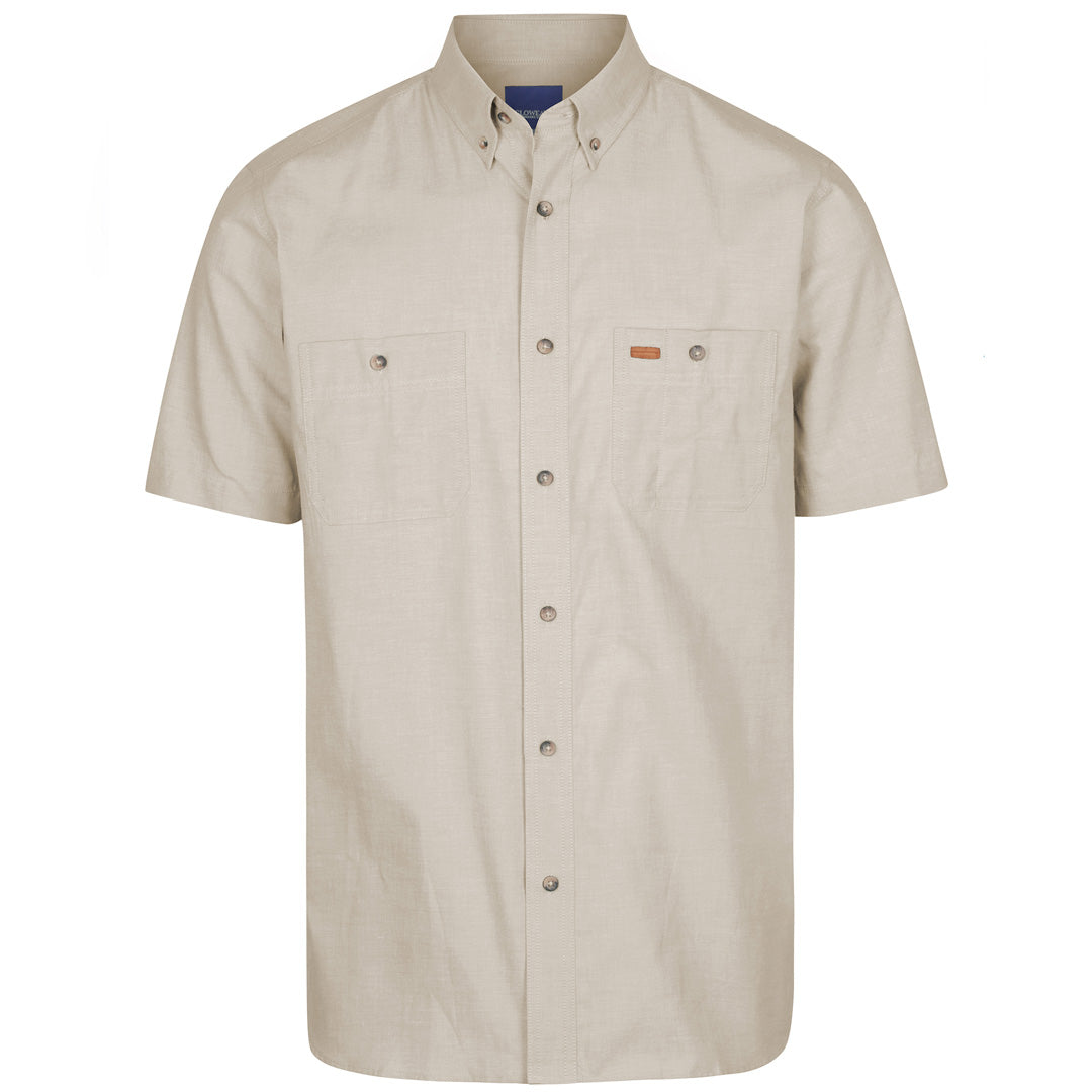 House of Uniforms The Icon Shirt | Mens | Short Sleeve Gloweave Sand