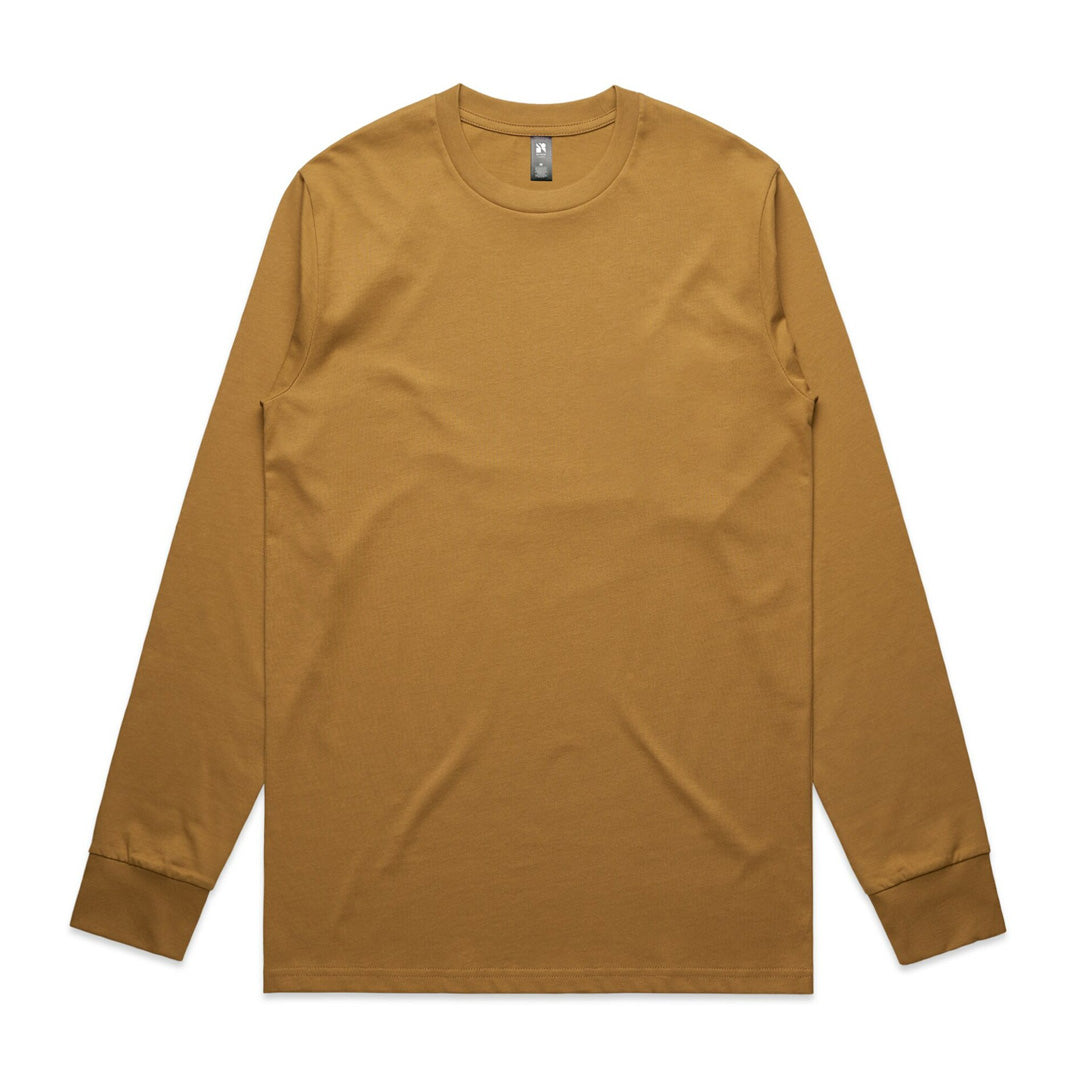 House of Uniforms The Classic Tee | Mens | Long Sleeve AS Colour Camel