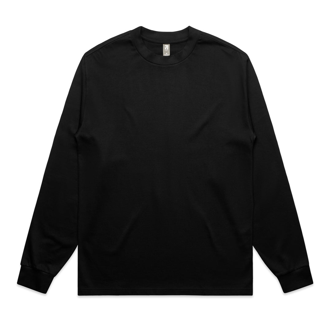 House of Uniforms The Heavy Tee | Mens | Long Sleeve AS Colour Black