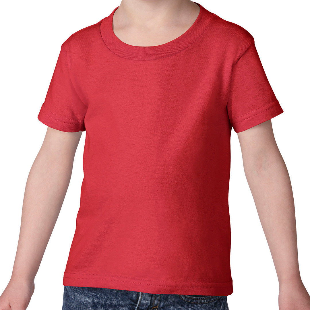 House of Uniforms The Heavy Cotton Tee | Toddlers Gildan Red