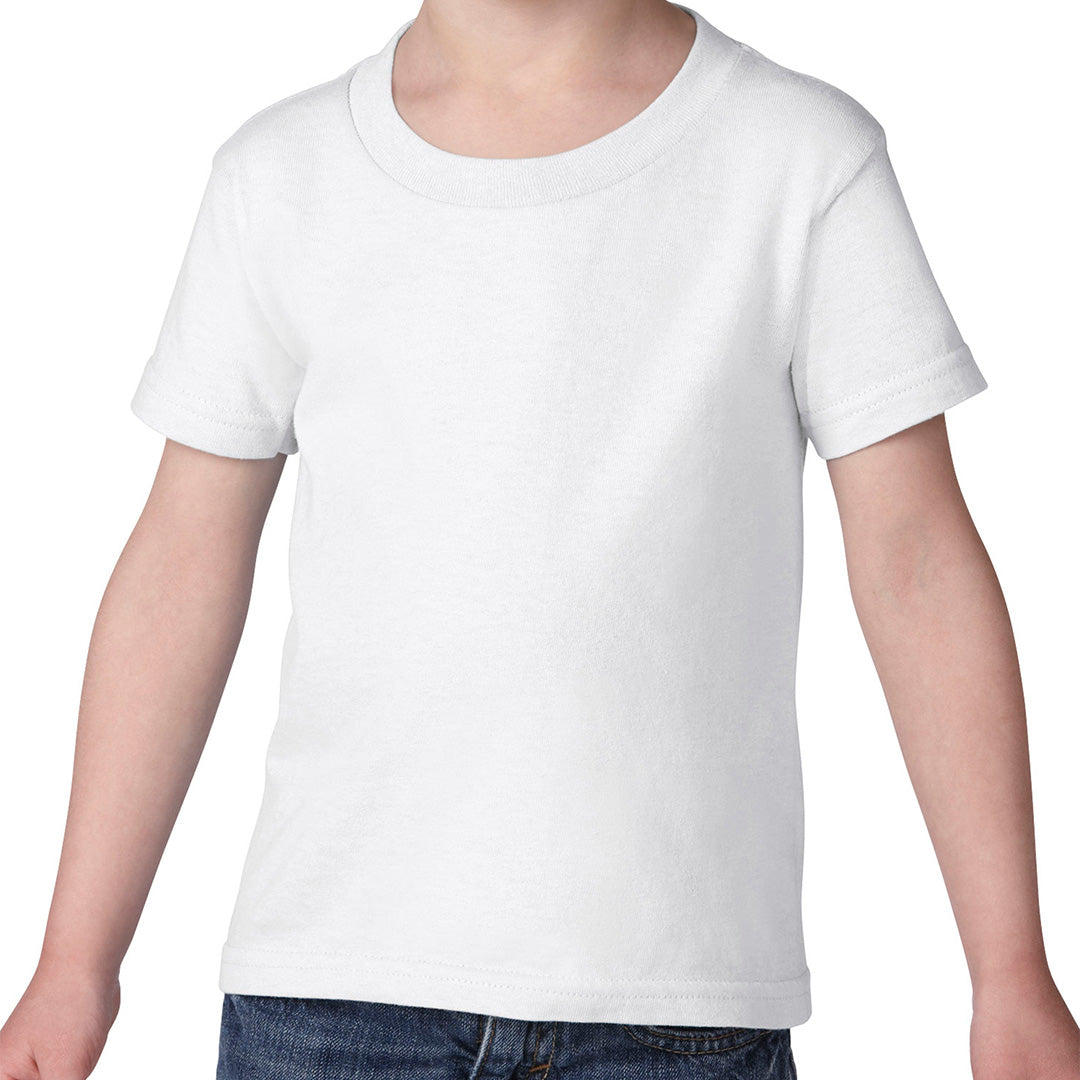 House of Uniforms The Heavy Cotton Tee | Toddlers Gildan White