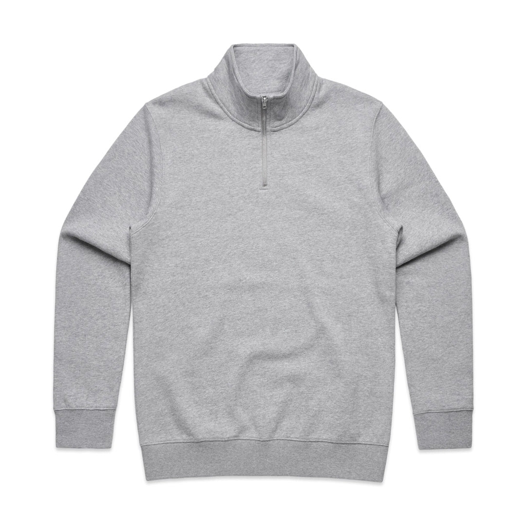 House of Uniforms The Half Zip Crew | Mens | Pullover AS Colour Grey Marle