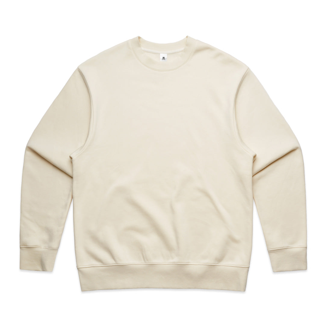 House of Uniforms The Heavy Crew Jumper | Mens AS Colour Ecru