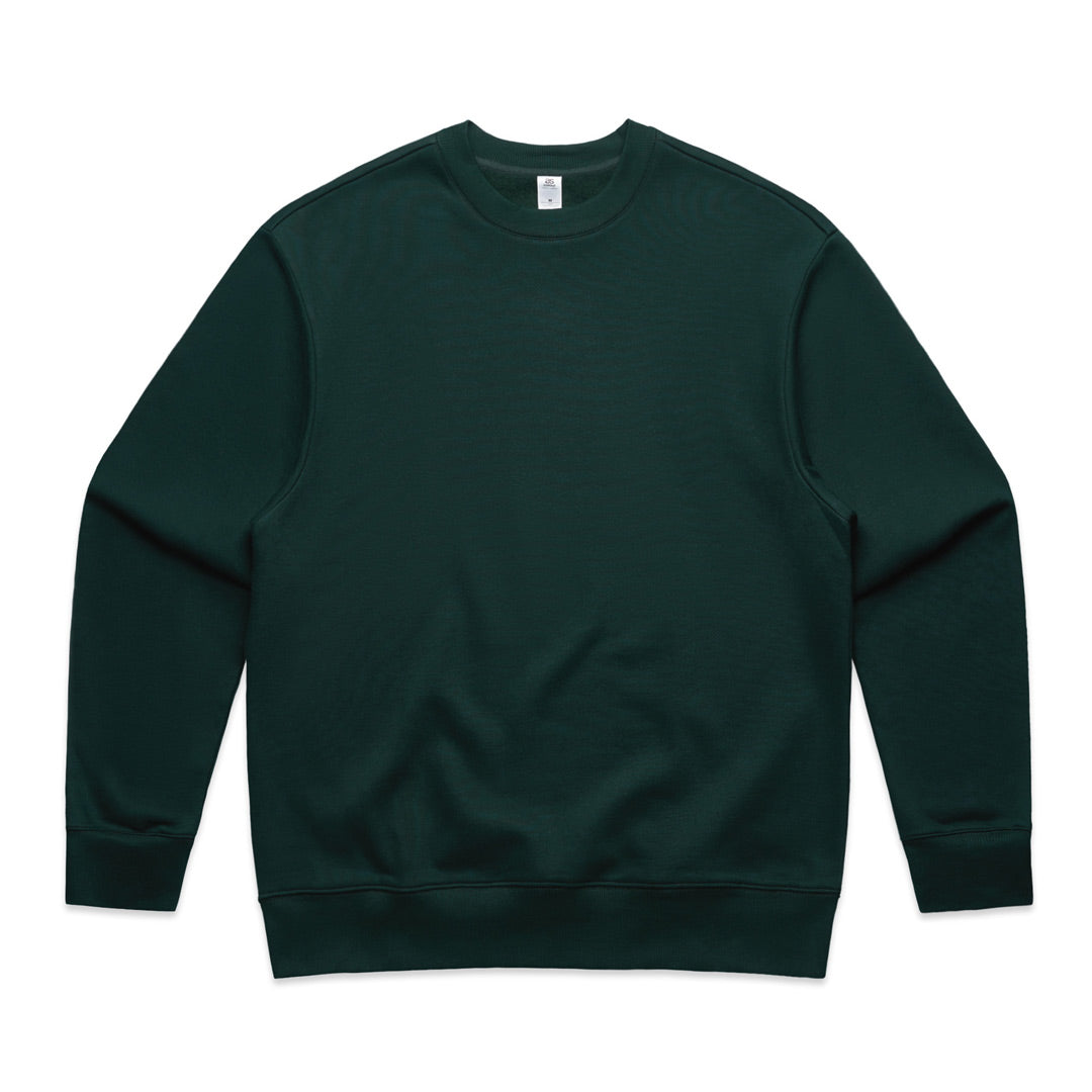 House of Uniforms The Heavy Crew Jumper | Mens AS Colour Pine Green