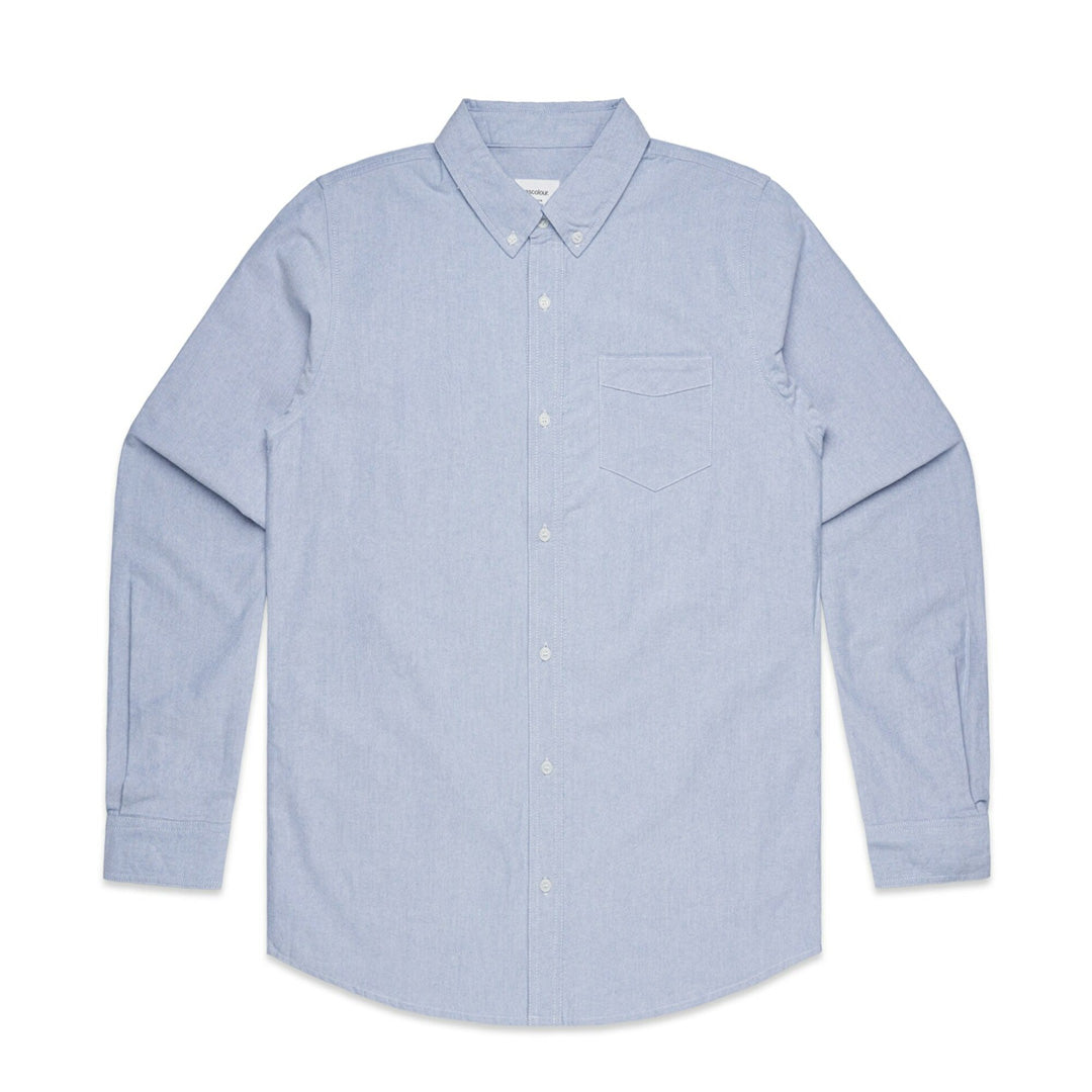 House of Uniforms The Oxford Shirt | Long Sleeve | Mens AS Colour Light Blue