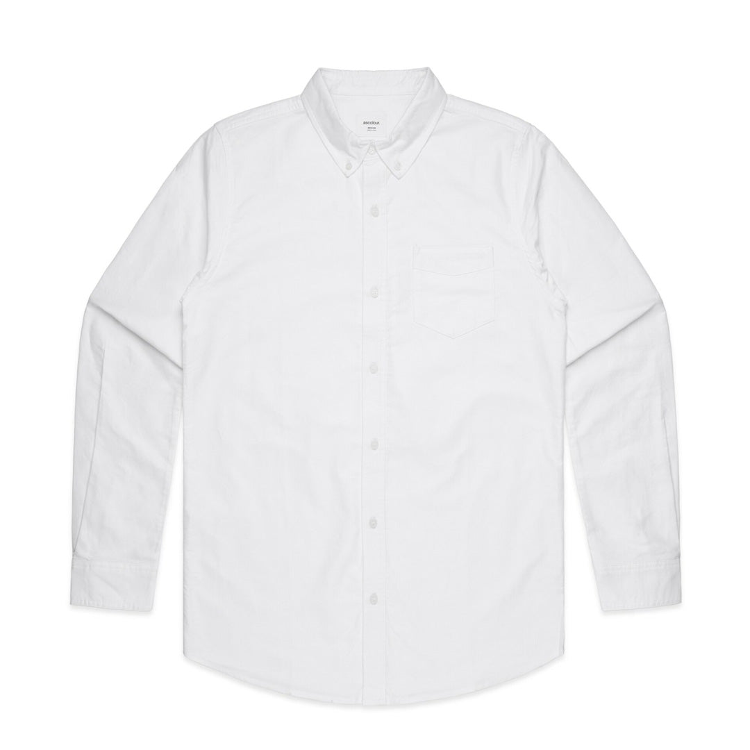 House of Uniforms The Oxford Shirt | Long Sleeve | Mens AS Colour White