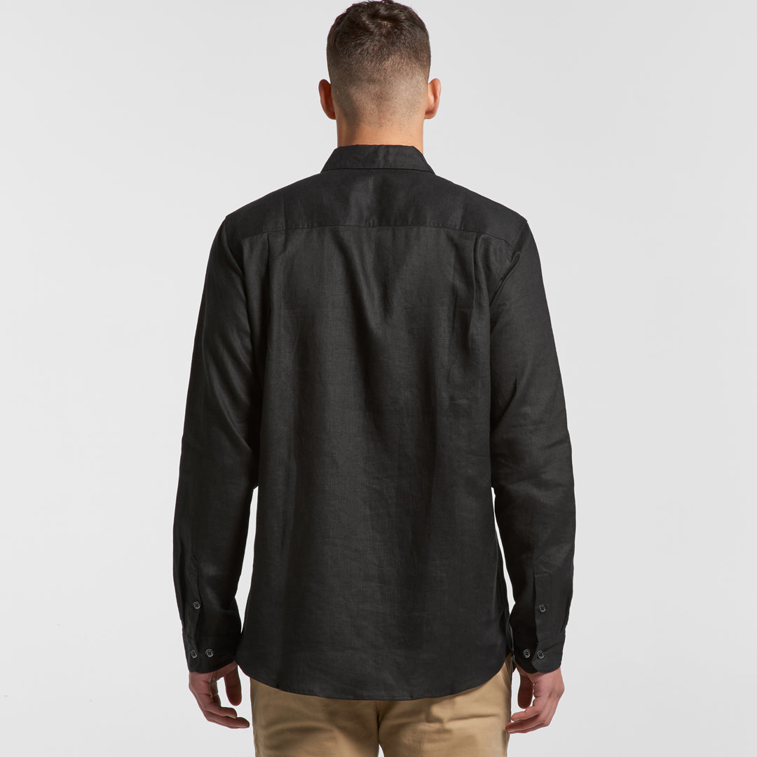 House of Uniforms The Linen Shirt | Mens | Long Sleeve AS Colour