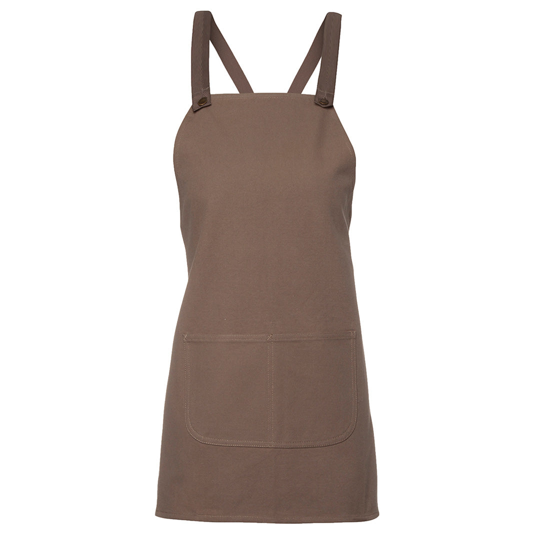 House of Uniforms The Cross Back Canvas Apron | Adults Jbs Wear 65cms (width) x 71cms (length)
