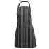 House of Uniforms The Bib Apron with Pocket | Adults Jbs Wear Black/White