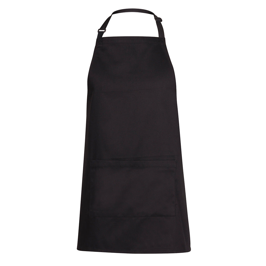 House of Uniforms The Bib Apron with Pocket | Adults Jbs Wear Black