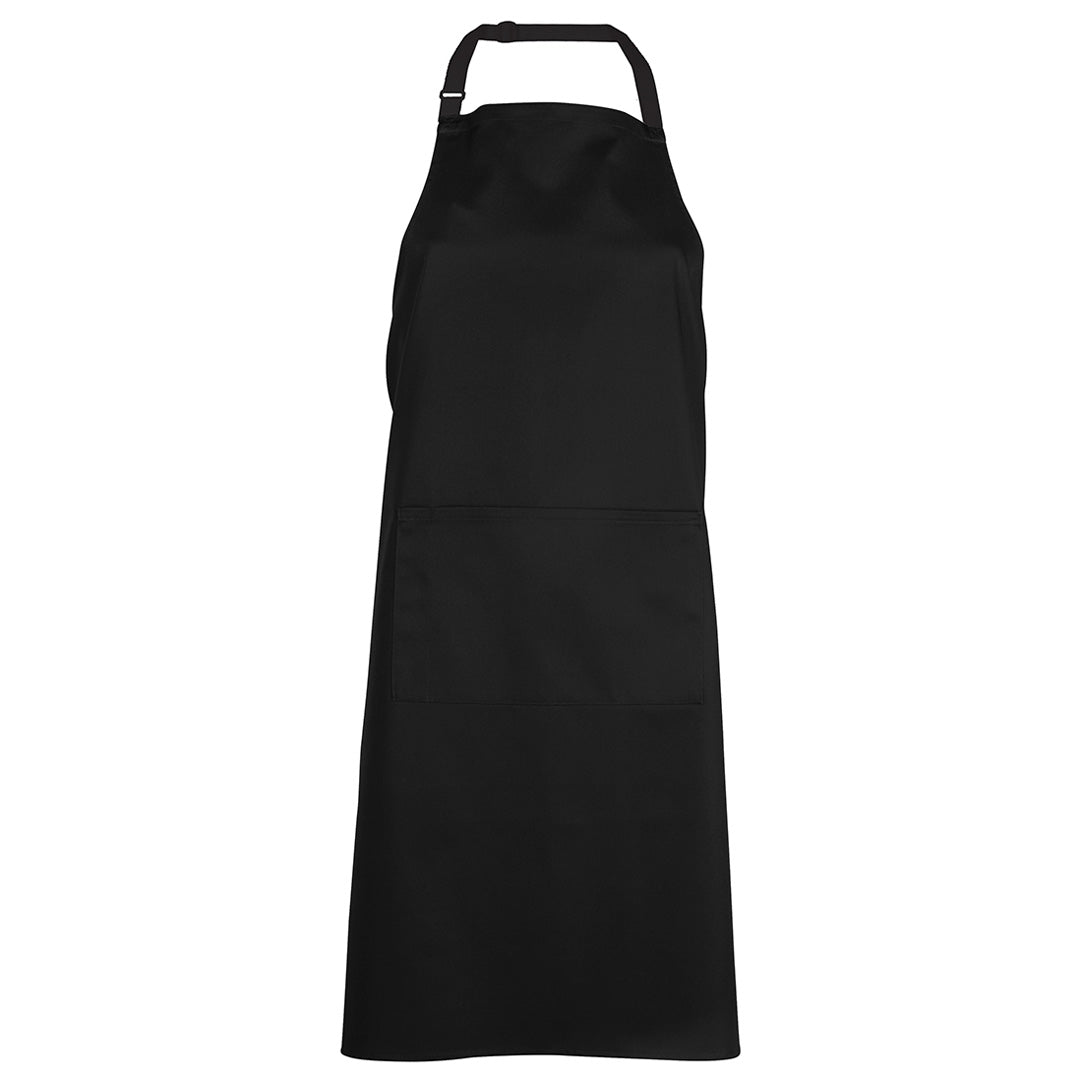 House of Uniforms The Bib Apron with Pocket | Adults Jbs Wear Black