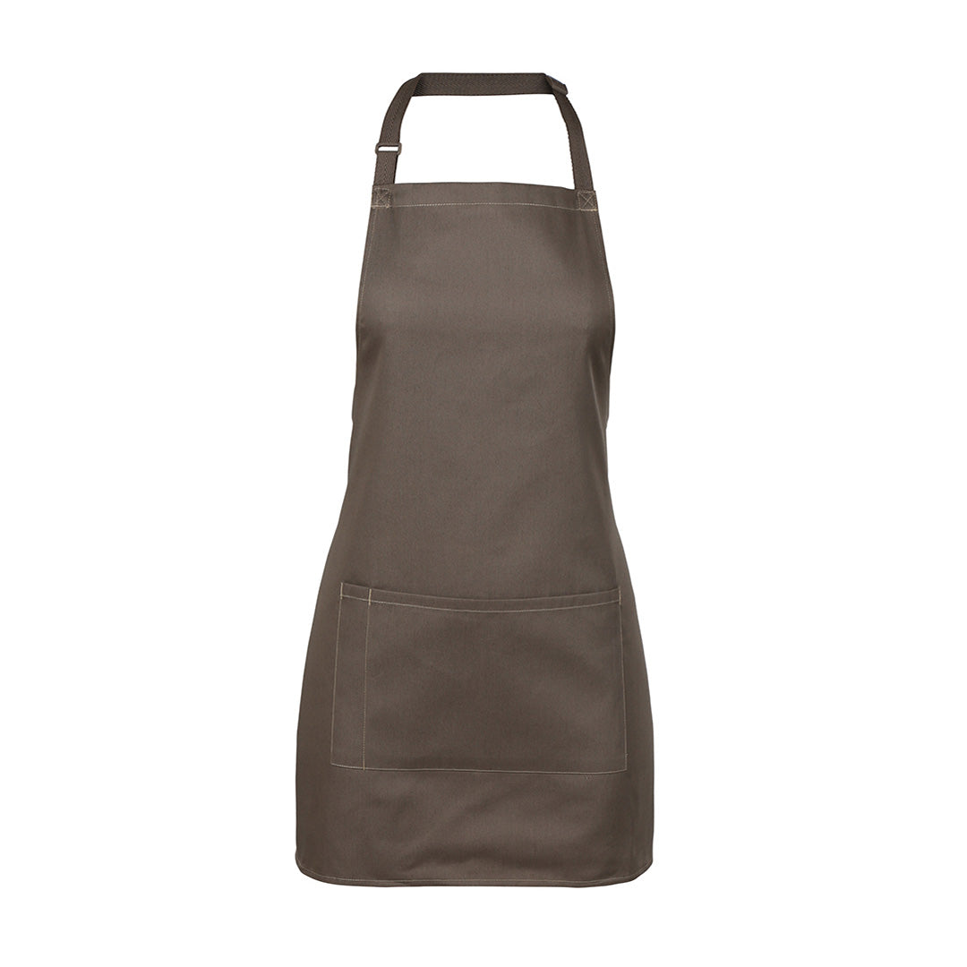 House of Uniforms The Bib Apron with Pocket | Adults Jbs Wear Latte