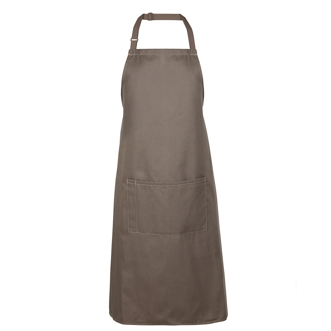 House of Uniforms The Bib Apron with Pocket | Adults Jbs Wear Latte