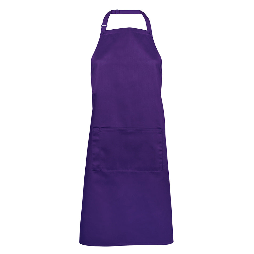 House of Uniforms The Bib Apron with Pocket | Adults Jbs Wear Purple