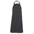 House of Uniforms The Striped Bib Apron | Adults Jbs Wear Black/White