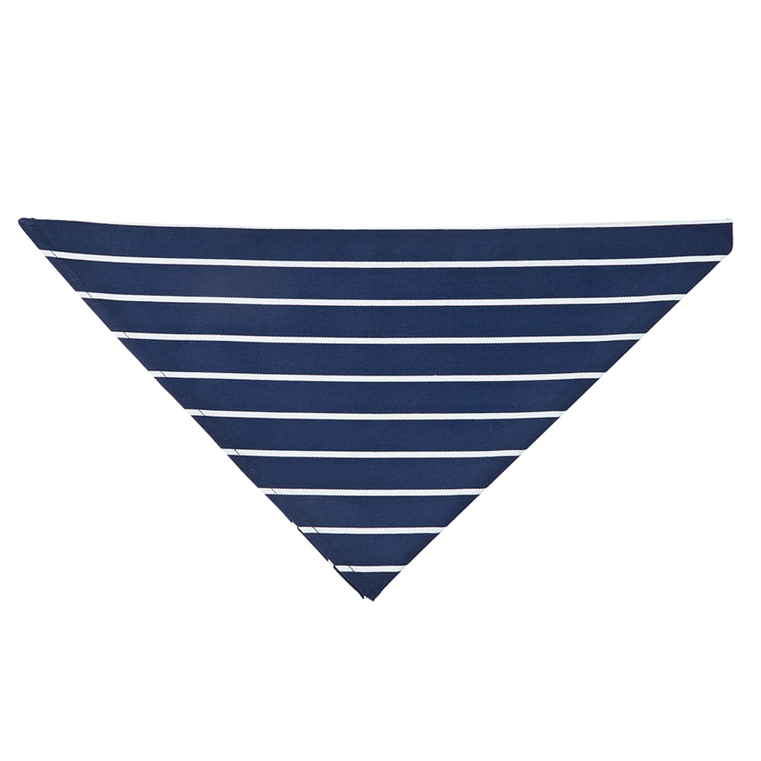 House of Uniforms The Chefs Scarf | Adults Jbs Wear Navy/White Stripe
