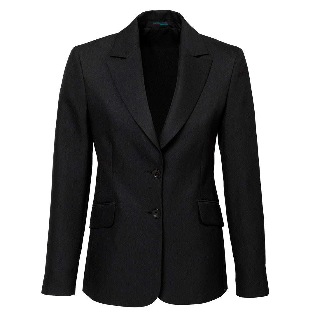 House of Uniforms The Cool Stretch Jacket | Ladies | Longline Biz Corporates Black
