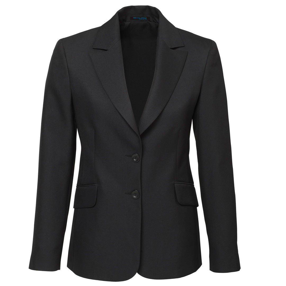 House of Uniforms The Cool Stretch Jacket | Ladies | Longline Biz Corporates Charcoal