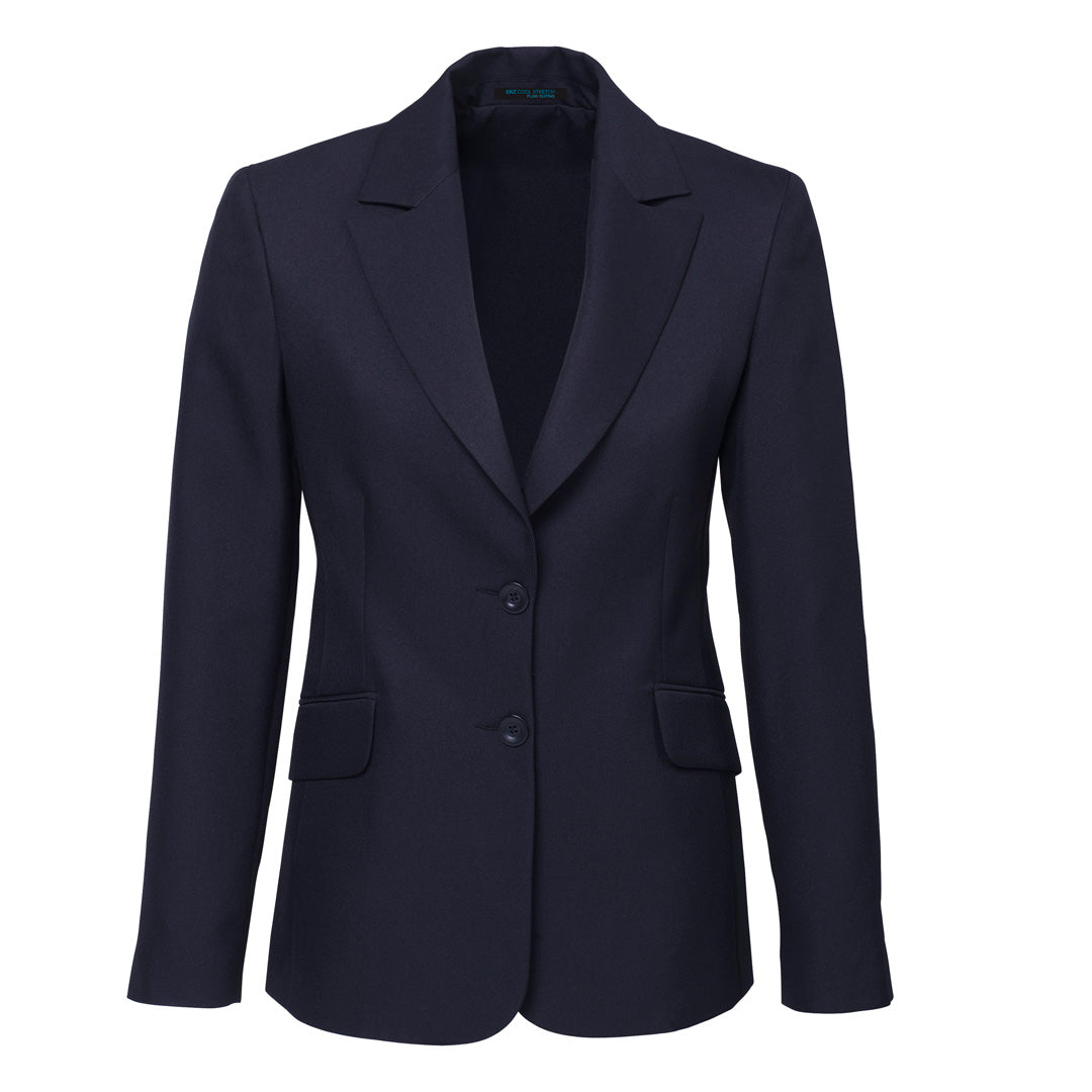 House of Uniforms The Cool Stretch Jacket | Ladies | Longline Biz Corporates Navy