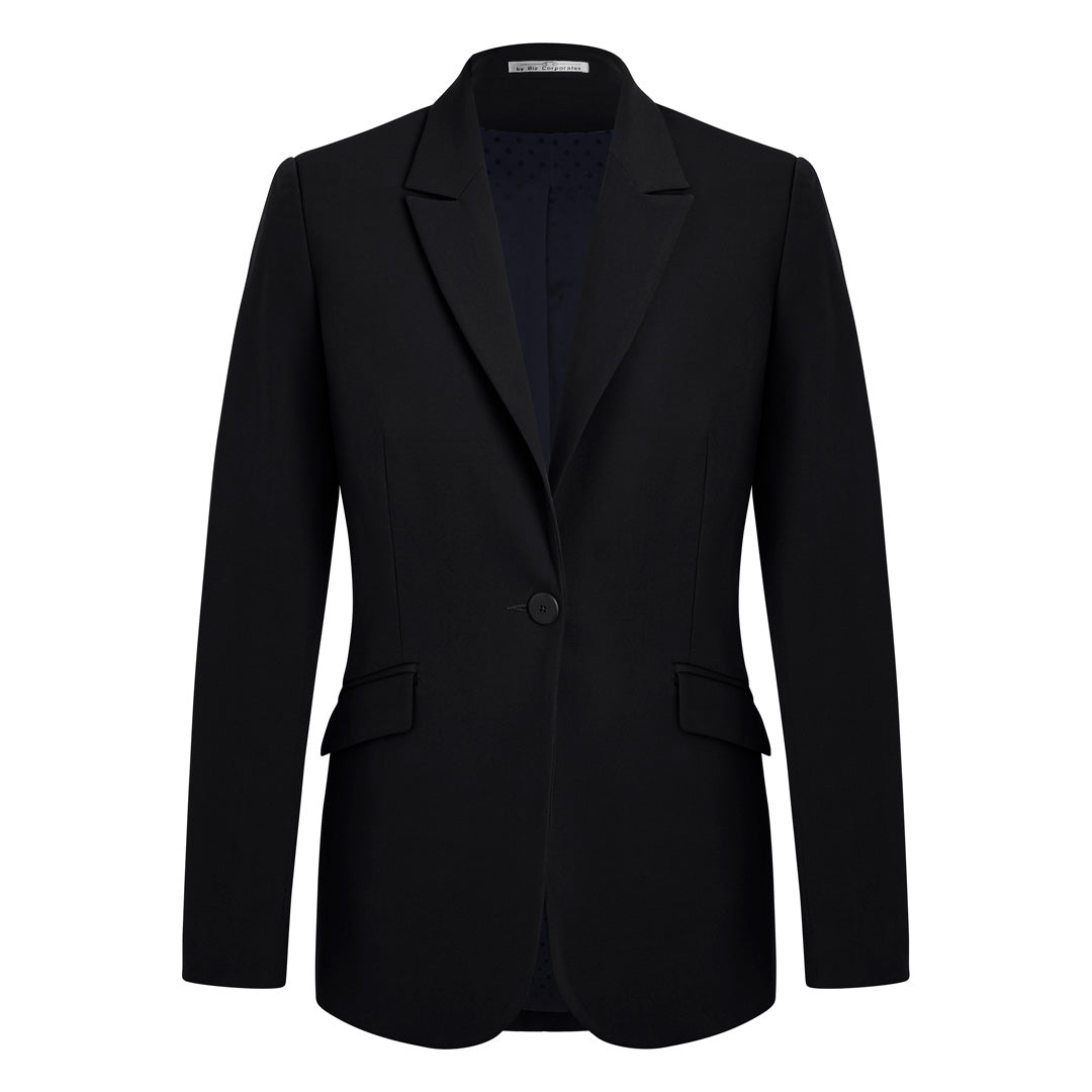 House of Uniforms The Siena Suit Jacket | Ladies | Single Button Biz Corporates Black
