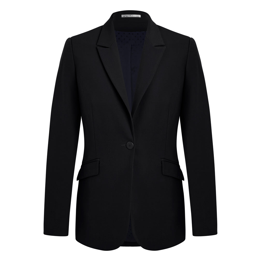 House of Uniforms The Siena Suit Jacket | Ladies | Single Button Biz Corporates Black