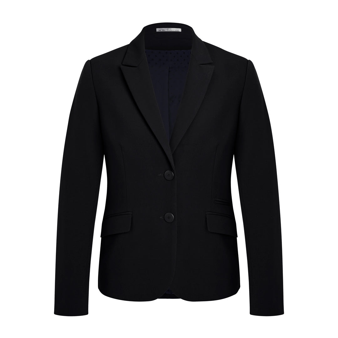 House of Uniforms The Siena Suit Jacket | Ladies | 2 Button Biz Corporates Black