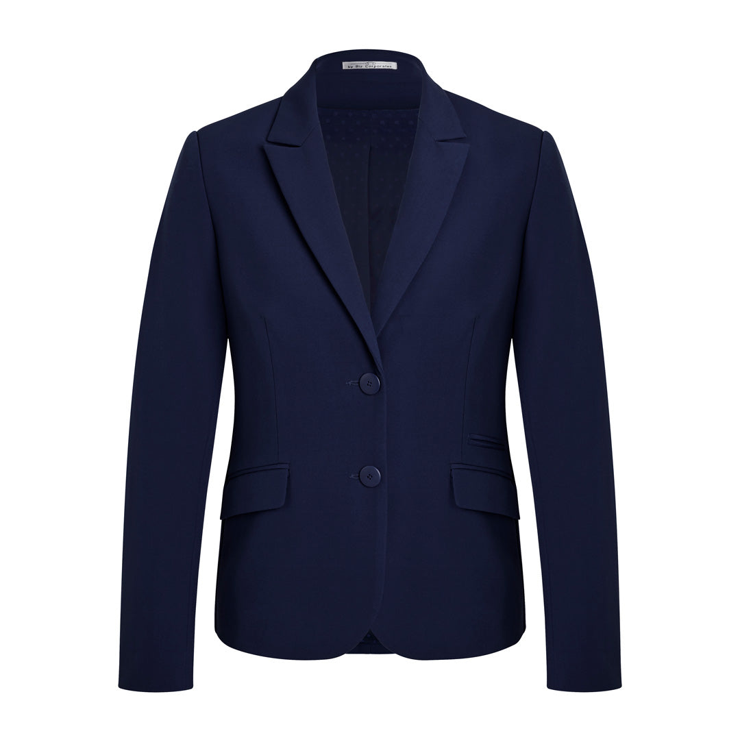 House of Uniforms The Siena Suit Jacket | Ladies | 2 Button Biz Corporates Marine Blue