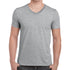 House of Uniforms The Softstyle V-Neck Tee | Adults Gildan Grey Marle