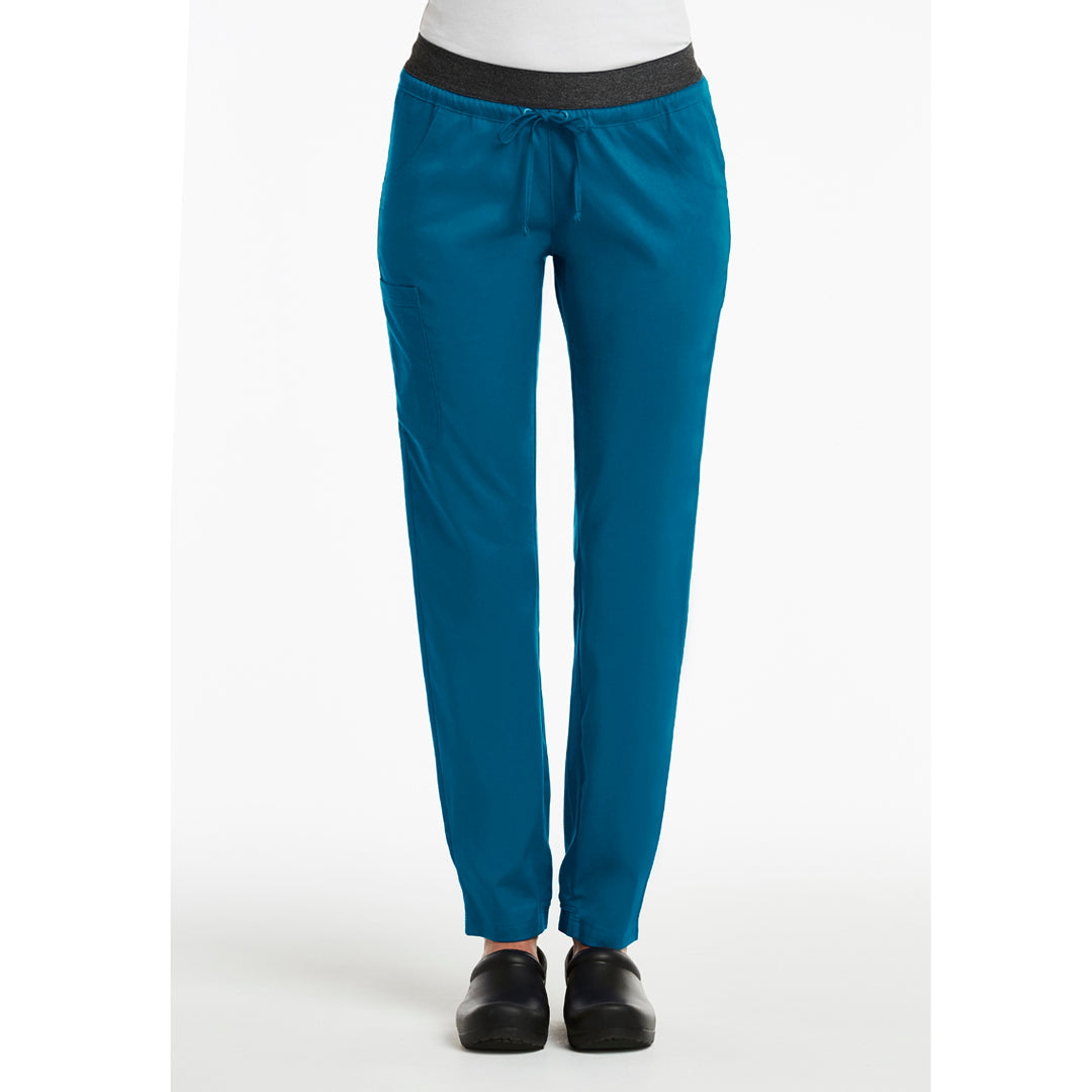 House of Uniforms The Matrix E Band Jogger Pant | Ladies | Petite Maevn Caribbean