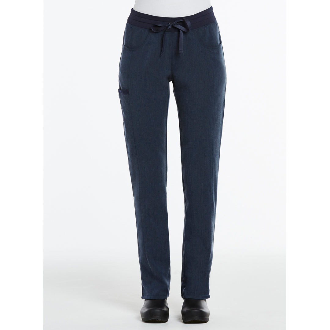 House of Uniforms The Matrix Pro Contrast Scrub Pant | Ladies | Tall Maevn Navy Marle
