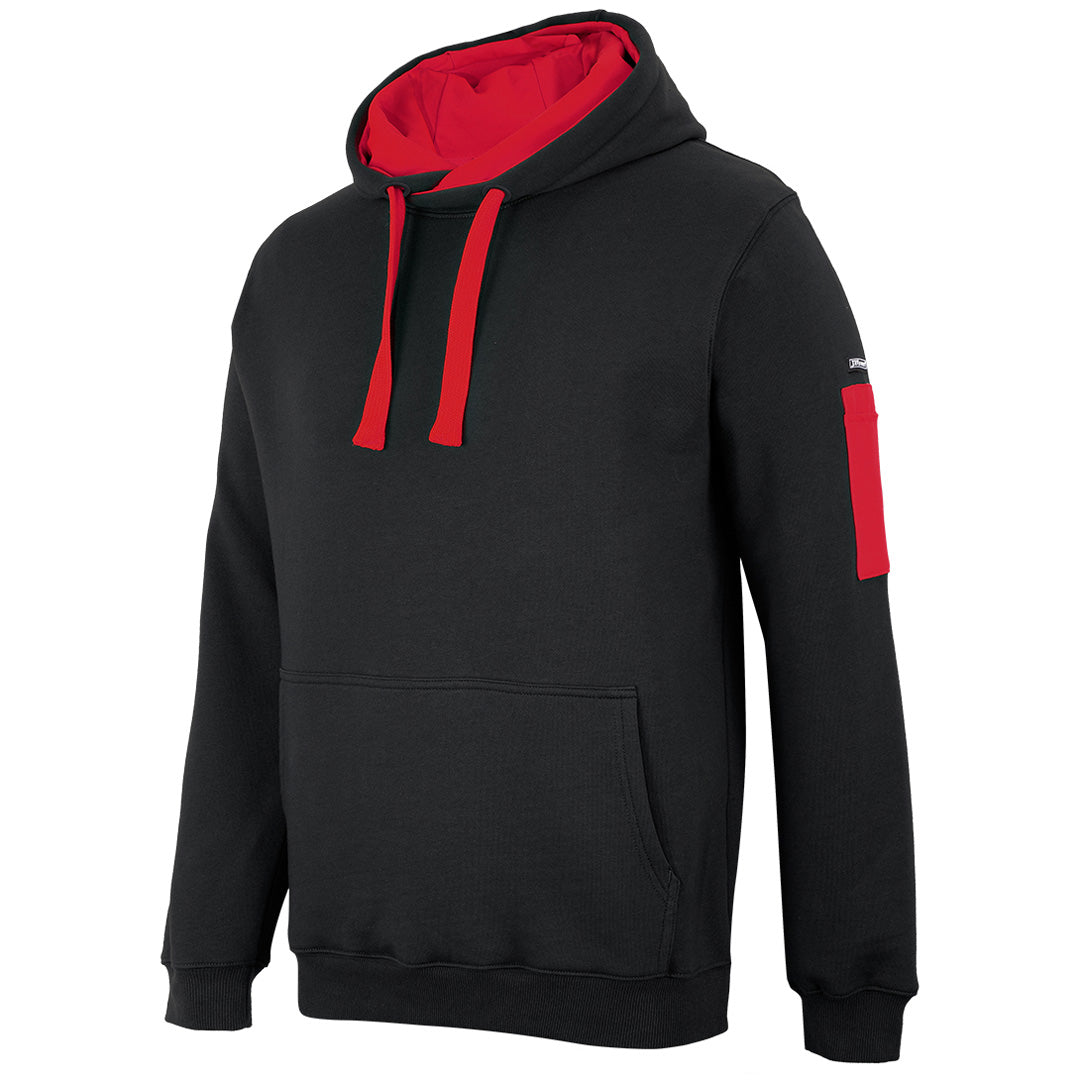 House of Uniforms The Trade Hoodie | Adults Jbs Wear Black/Red