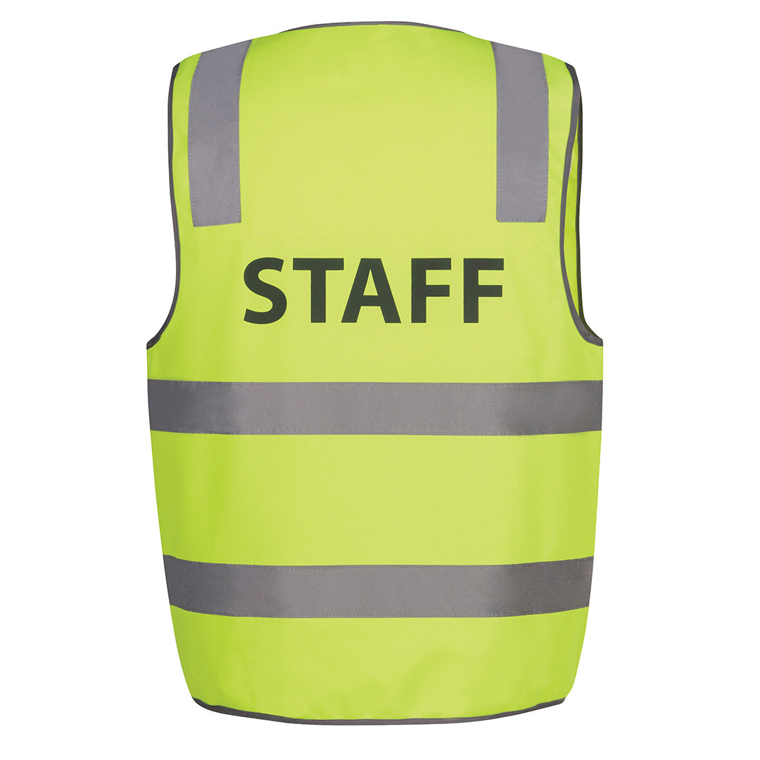 House of Uniforms The Hi Vis Printed Vest | Day Night Jbs Wear Flouro Lime