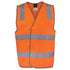 House of Uniforms The Hi Vis Day / Night Safety Vest with Velcro | Adults Jbs Wear Orange