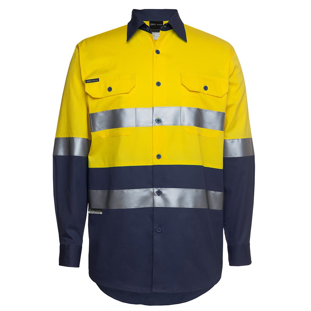 House of Uniforms The Hi Vis 150G Day / Night Shirt | Long Sleeve | Adults Jbs Wear