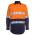 House of Uniforms The Hi Vis 150G Day / Night Shirt | Long Sleeve | Adults Jbs Wear Orange/Navy