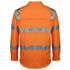 House of Uniforms The Hi Vis Day Night 150G Aust. Rail Shirt | Long Sleeve | Adults Jbs Wear