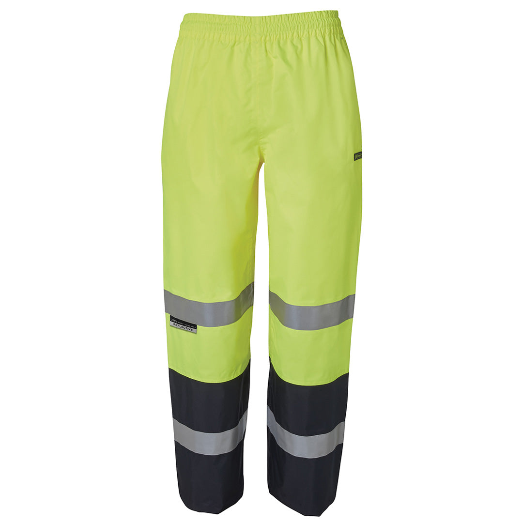 House of Uniforms The Hi Vis Day / Night Premium Rain Pant | Adults Jbs Wear Lime/Navy