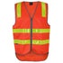 House of Uniforms The Vic Roads Day Night Zip Safety Vest | Adults Jbs Wear Orange