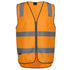 House of Uniforms The Hi Vis Day / Night Aust. Rail Zip Safety Vest | Unisex Jbs Wear Orange
