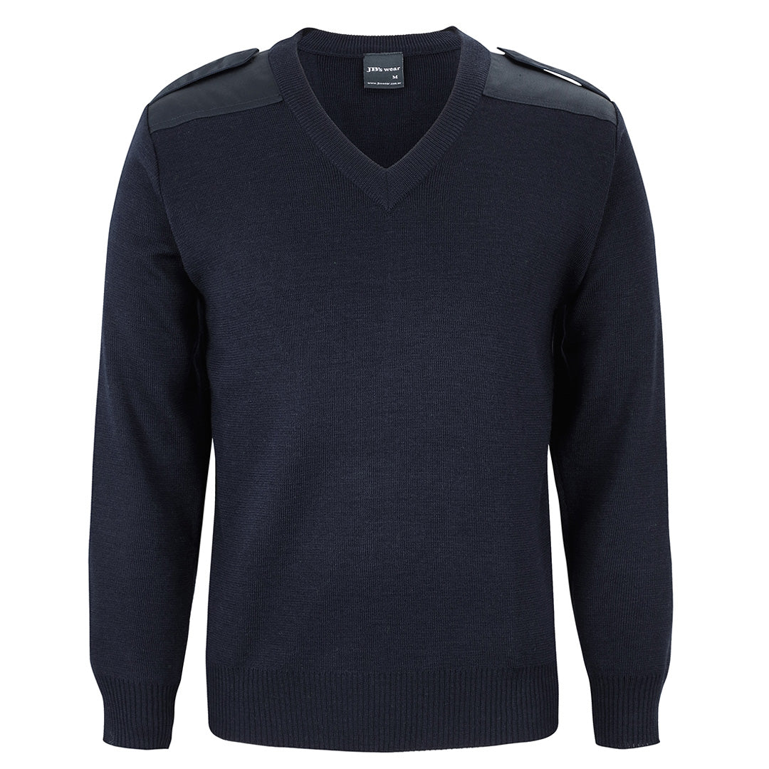 House of Uniforms The Epaulette Jumper | Adults Jbs Wear Navy