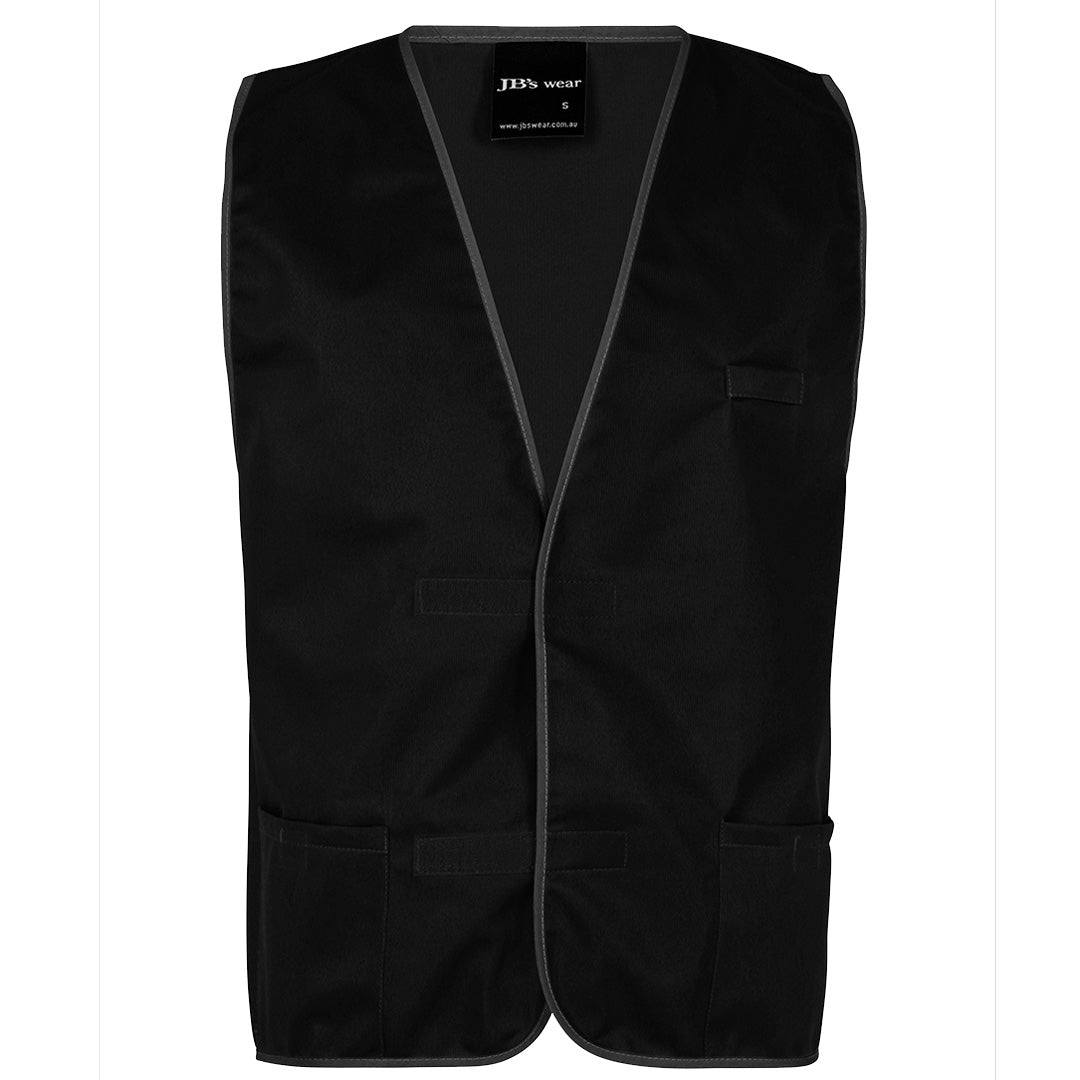 House of Uniforms The Tricot Vest | Adults Jbs Wear Black